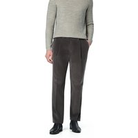 HILTL Herren Bundfaltenhose grau Cord von hiltl