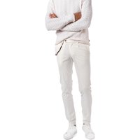 HILTL Herren Hose weiß Baumwolle Slim Fit von hiltl