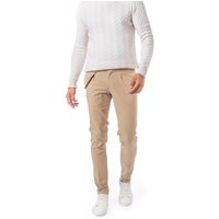 HILTL Herren Hose beige Baumwolle Slim Fit von hiltl