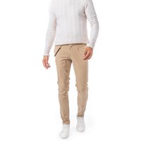 HILTL Herren Hose beige Baumwolle Slim Fit von hiltl