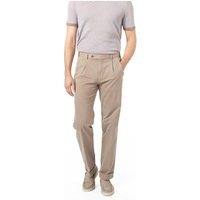 HILTL Herren Bundfaltenhose beige Baumwolle Classic Fit von hiltl