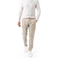 HILTL Herren Cargohose beige Schurwolle von hiltl