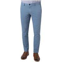 HILTL Herren Chino blau Baumwolle Slim Fit von hiltl