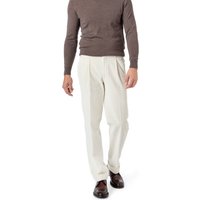HILTL Herren Bundfaltenhose weiß Classic Fit HILTL Herren Bundfaltenhose weiß Classic Fit von hiltl