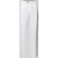 Hiltl Anzughose aus Leinen Modell 'PARMA' in Weiss, Größe 58 von hiltl