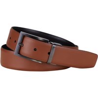 Hiltl Glattledergürtel mit dunklem Metallbügel in 90 von hiltl