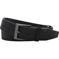 Hiltl Ledergürtel mit Rautentextur in 100 von hiltl