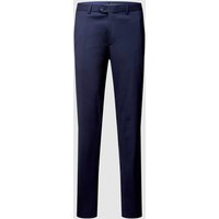 Hiltl Regular Fit Chino mit Stretch-Anteil Modell 'Pilo' in Dunkelblau, Größe 46 von hiltl