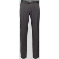Hiltl Regular Fit Stoffhose mit Leistentasche Modell 'PEAKER' in Anthrazit, Größe 60 von hiltl