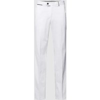 Hiltl Slim Fit Hose mit Bügelfalten Modell 'PEAKER' in Weiss, Größe 26 von hiltl