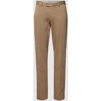 Hiltl Slim Fit Chino mit Gürtelschlaufen Modell 'Tilo' in Hazel, Größe 24 von hiltl