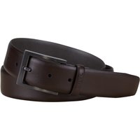 Hiltl Unifarbener Glattledergürtel mit dunkler Metallschließe in 110 von hiltl