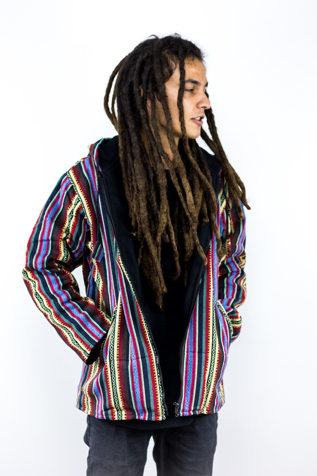 Gheri Jacke - Unisex Handgemachte Bunte Hippie Aus Nepal Für Männer Und Frauen, Einzigartiges Design Gheri Jacke - Unisex Handgemachte Bunte Hippie Aus Nepal Für Männer Und Frauen, Einzigartiges Design von himaoriginals
