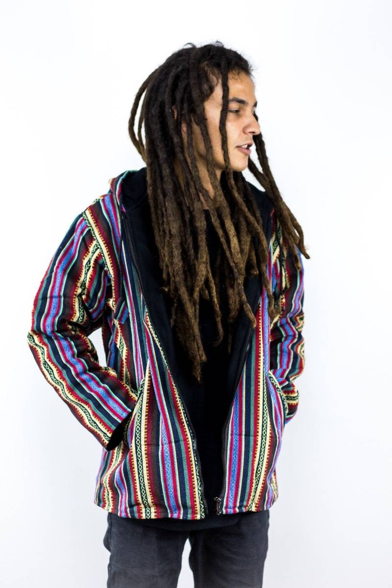 Gheri Jacke - Unisex Handgemachte Bunte Hippie Aus Nepal Für Männer Und Frauen, Einzigartiges Design Gheri Jacke - Unisex Handgemachte Bunte Hippie Aus Nepal Für Männer Und Frauen, Einzigartiges Design von himaoriginals