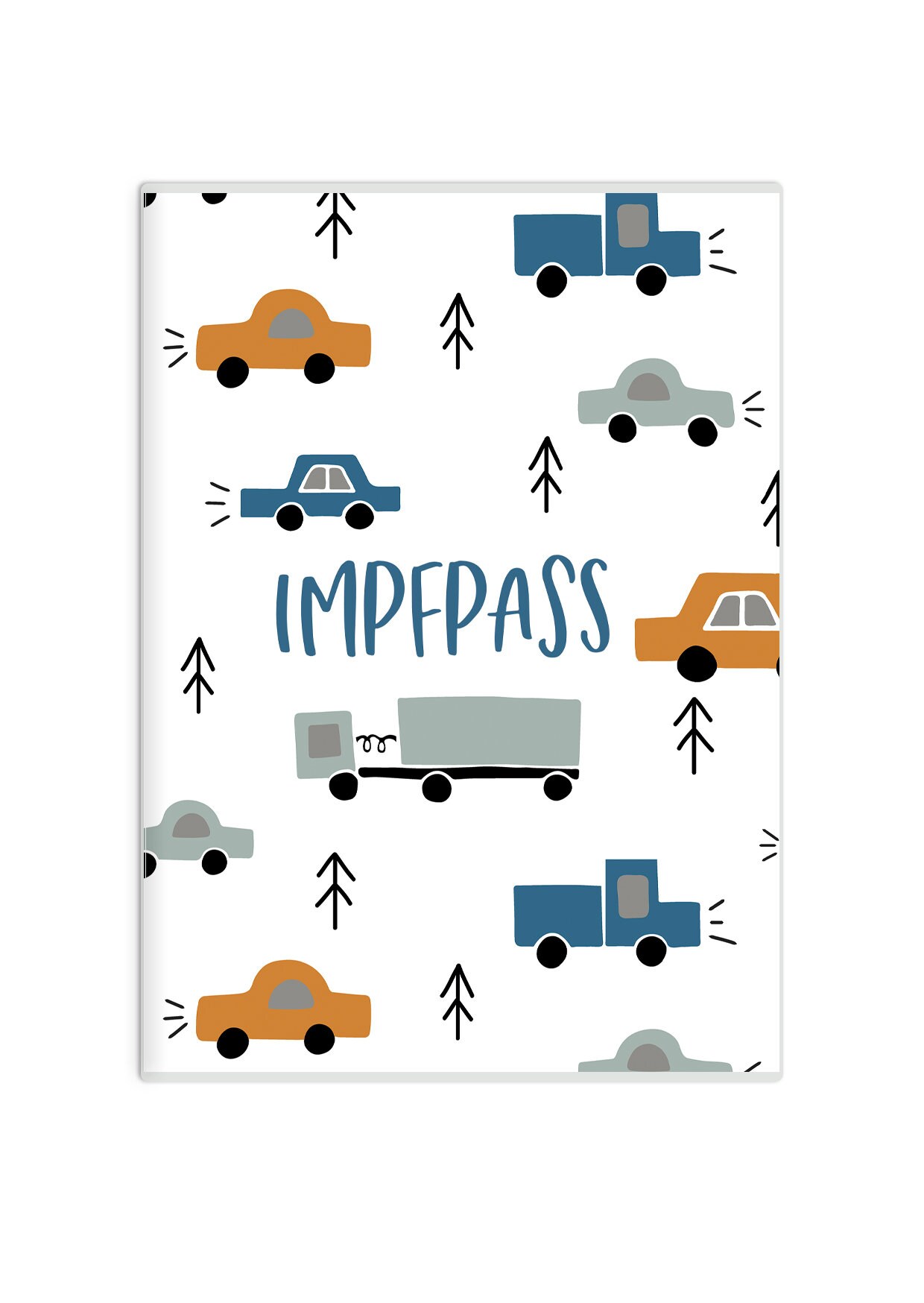 Impfpass Hülle Impfpasshülle Impfausweis Schutzhülle Für Kinder Und Erwachsene Impfpassausweis Umschlag Auto von himmelherzpapier