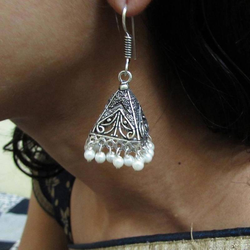 Sehr Schöne Jhumka Ohrringe - Schöne Mit Perle Perlen Für Frauen Und Mädchen von hindustancrafts