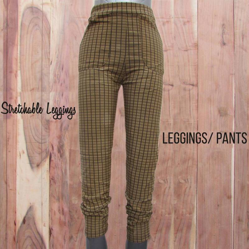 Sfx Hoseiry Karo Jeggings Damen Kleidung, Workout Yoga Hose Beste Geschenke Für Frauen Und Mädchen von hindustancrafts