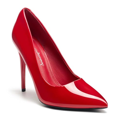 hingswink Damen Pumps, Schwarze Stiletto-Absätze, 39 EU, Einfarbig (Getaway Solids) von hingswink