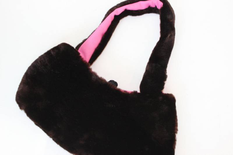 Vintage Pelz Und Rosa Geldbörse Handgemachte Satin Abschlussball Tasche Heimkehr Handtasche Accessoire Geschenk Für Sie von hiphuggie