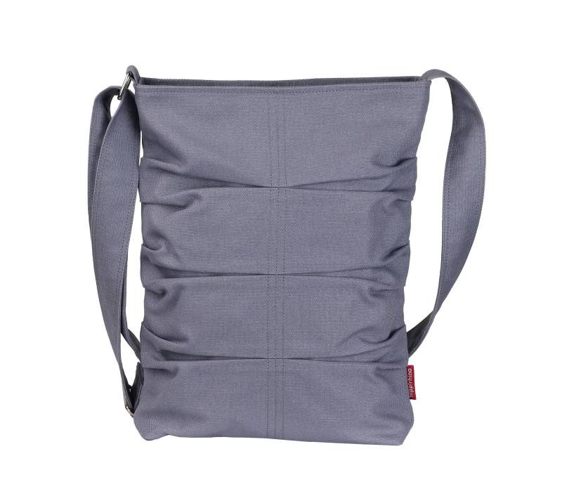 Canvas Crossbody Tragetasche Plissee Geldbörse Frauen Reißverschluss Eco Baumwolle Waschbar Stoff Alltag Schulter Einkaufstasche Minimalist Luxus von hippirhino