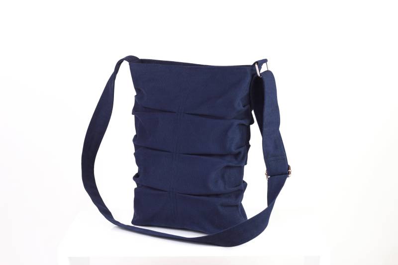 Canvas Plissee Einkaufstasche Crossbody Tasche Mutter Geschenk Freundin Klein Reißverschluss Verschluss Waschbar Vegan Eco Wiederverwendbar Jeden von hippirhino