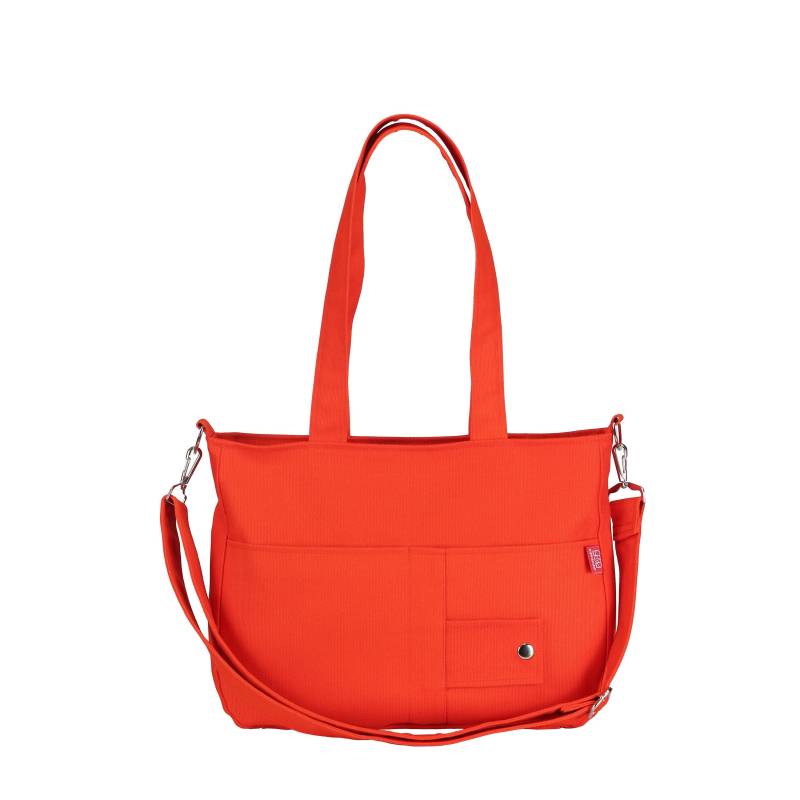 Canvas Schultertasche Crossbody Tote Orange Messenger Casual Bag Frauen Liebhaber Tochter Geschenk Alltagstasche Reißverschluss Minimal Taschen von hippirhino