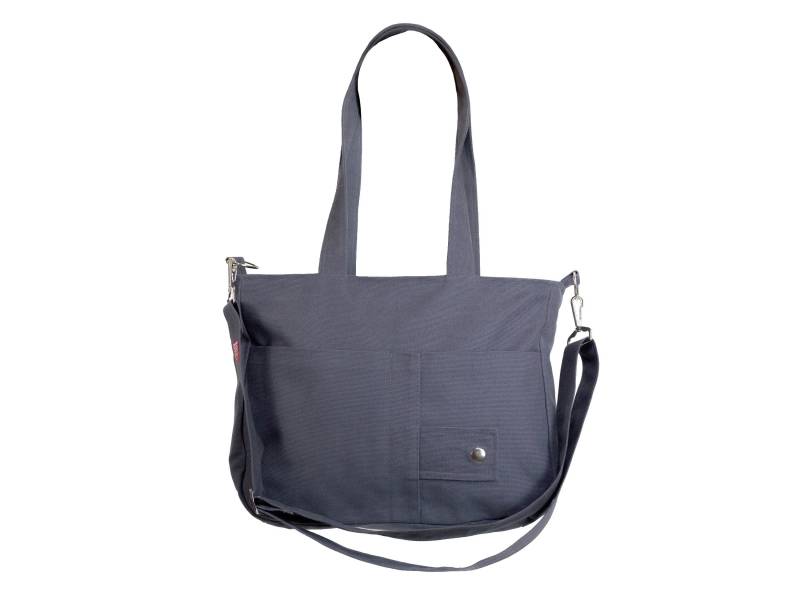 Canvas Umhängetasche Crossbody Abnehmbarer Gurt Tragetasche Waschbar Baumwolle Mittelgroße Tasche Lässige Geldbörse Taschen Einkaufstasche von hippirhino