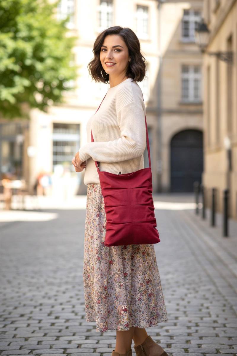 Kleine Canvas Crossbody Tragetasche Für Frauen Tochter Brautjungfer Buch Tablet Tasche Alltagstasche Eco Casual Reisetasche Niedliche Schultertasche von hippirhino