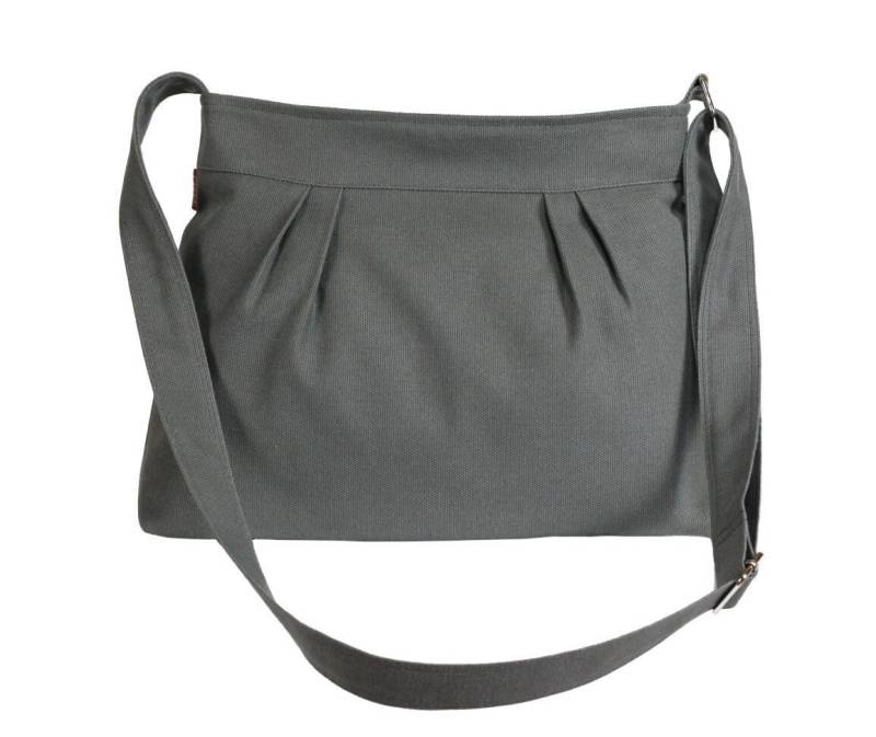 Kleine Umhängetasche Plissee Frauen Geldbörse Slouchy Hobo Tasche Schultertasche Messenger Bag Reisetasche Bio Öko-Baumwolle Waschbar Casual Tote von hippirhino