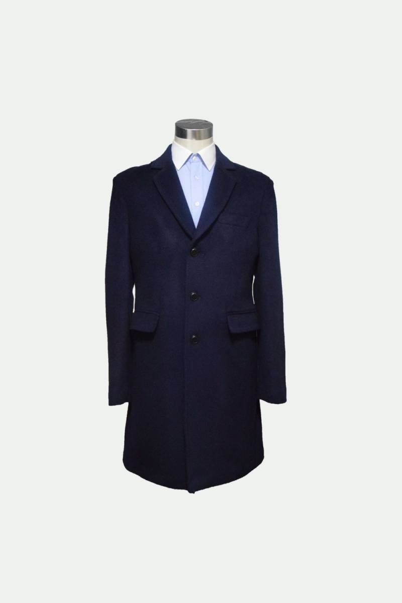 Herren Marine Mantel/Nach Maß Wintermantel Wollmantel Maßgeschneidert von hireatailor