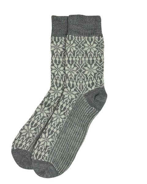 Hirsch Natur Erwachsene Norweger Sternenmuster Socke kbT Wolle von hirsch natur