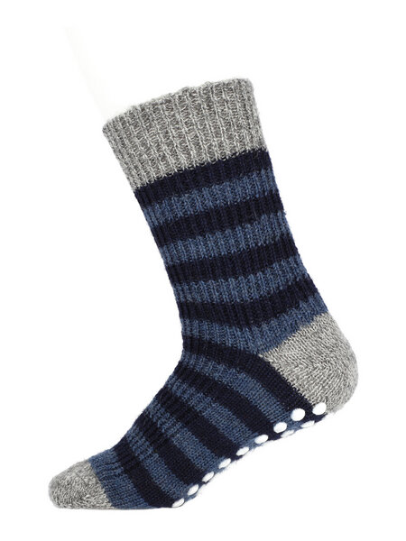 hirsch natur Kinder Stopper-Socken Ringel mit reine Bio-Schurwolle von hirsch natur