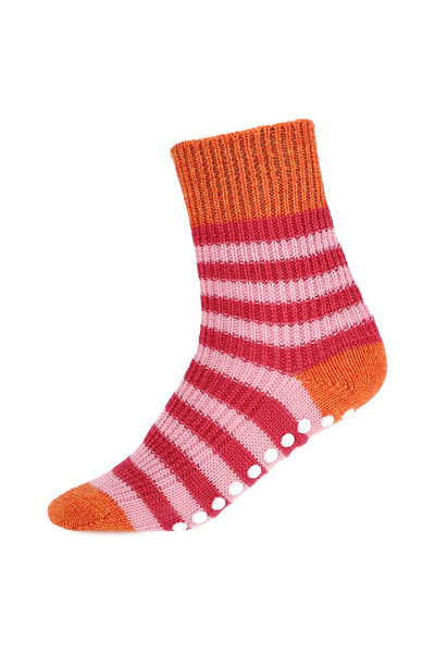 hirsch natur Kinder Stopper-Socken Ringel mit reine Bio-Schurwolle von hirsch natur