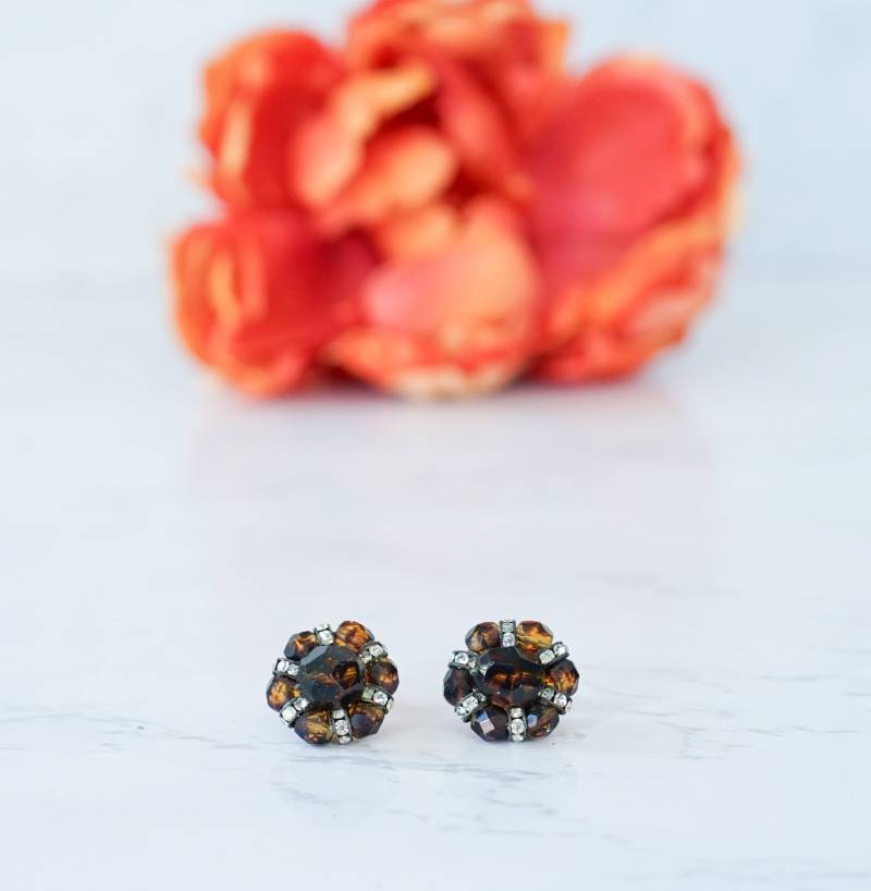 1950Er Jahre Hattie Carnegie Cluster Perlen Ohrclips/ Ohrhänger/ Perlenschmuck/ Retro Midcentury Schmuck/ 1950Er-60Er Modeschmuck von hisandhervintage