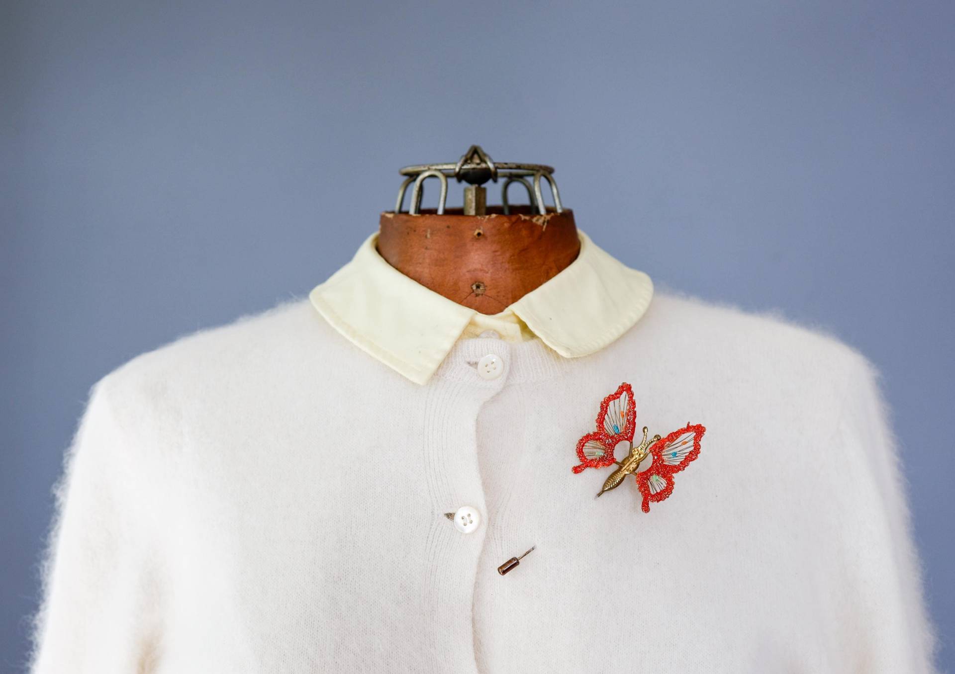 1980Er Retro Vintage Schmetterling Brosche, Anstecknadel, Jahre Modeschmuck von hisandhervintage