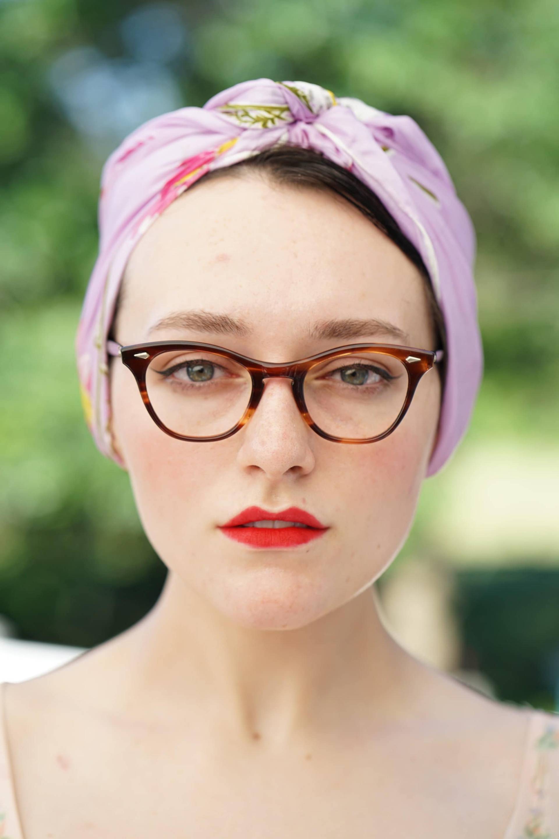 Vintage American Optisch Cateye Brillen 1950Er Jahre New Old Stock Multicolor Braun Rockabilly Katzenaugenrahmen von hisandhervintage