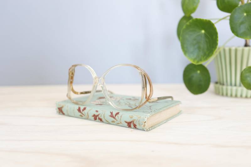 Vintage Brille 1970Er Jahre Frames Glasses Made in Usa By Versailles New Old Stock Disco Retro von hisandhervintage