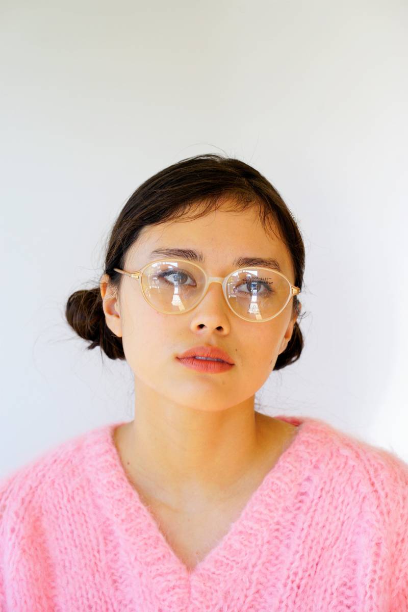 Vintage Brille 1980Er Jahre/Brille/New Old Stock/Hipster/Ultralite Von Logo Paris Made in France Creme Orange Ton von hisandhervintage