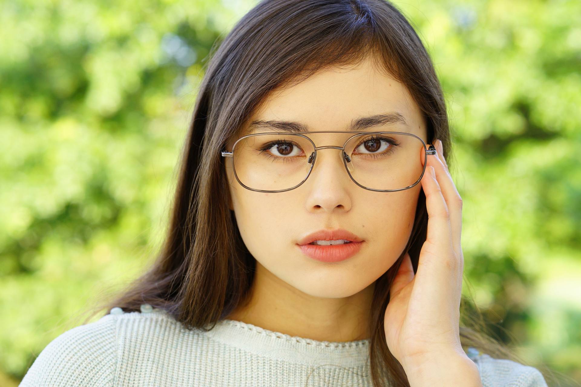 Vintage Brille 1990Er Jahre Brille/Rahmen Aviator Style/ New Old Stock By Liberty Optisch Silver von hisandhervintage