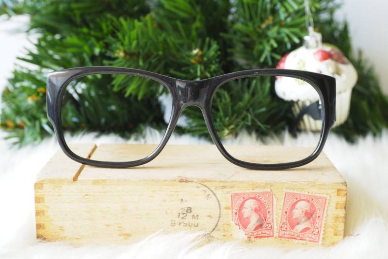 Vintage Brille 1990Er Jahre Dicke Brillengestell New Old Stock Große Bügel von hisandhervintage