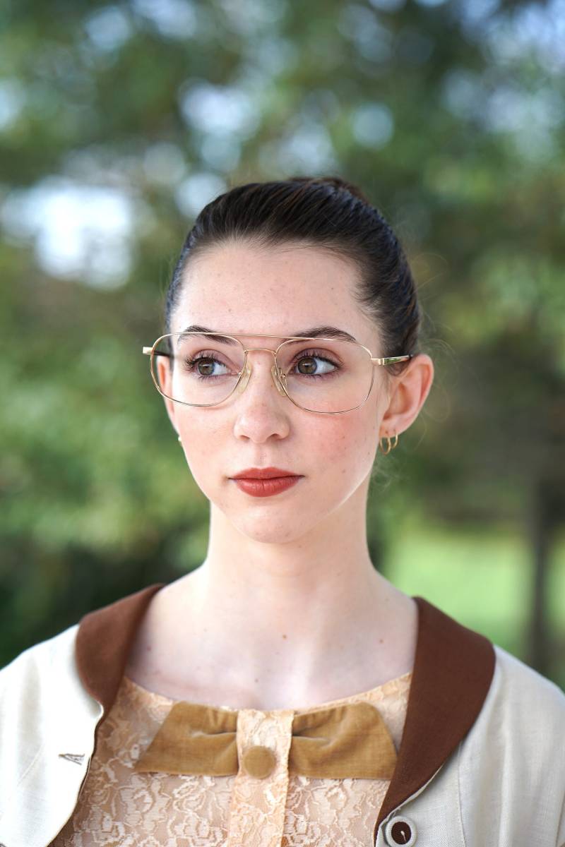 Vintage Brillenfassungen 1980Er Jahre By Charmant Aviator Style Made in Japan Goldton von hisandhervintage