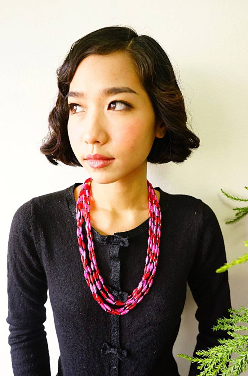 Vintage Perlenkette/ Schmuck/ Halskette/ 1960Er Jahre Kunststoff Multi Strang Schmuck Vintage Perlenkette/ Schmuck/ Halskette/ 1960Er Jahre Kunststoff Multi Strang Schmuck von hisandhervintage