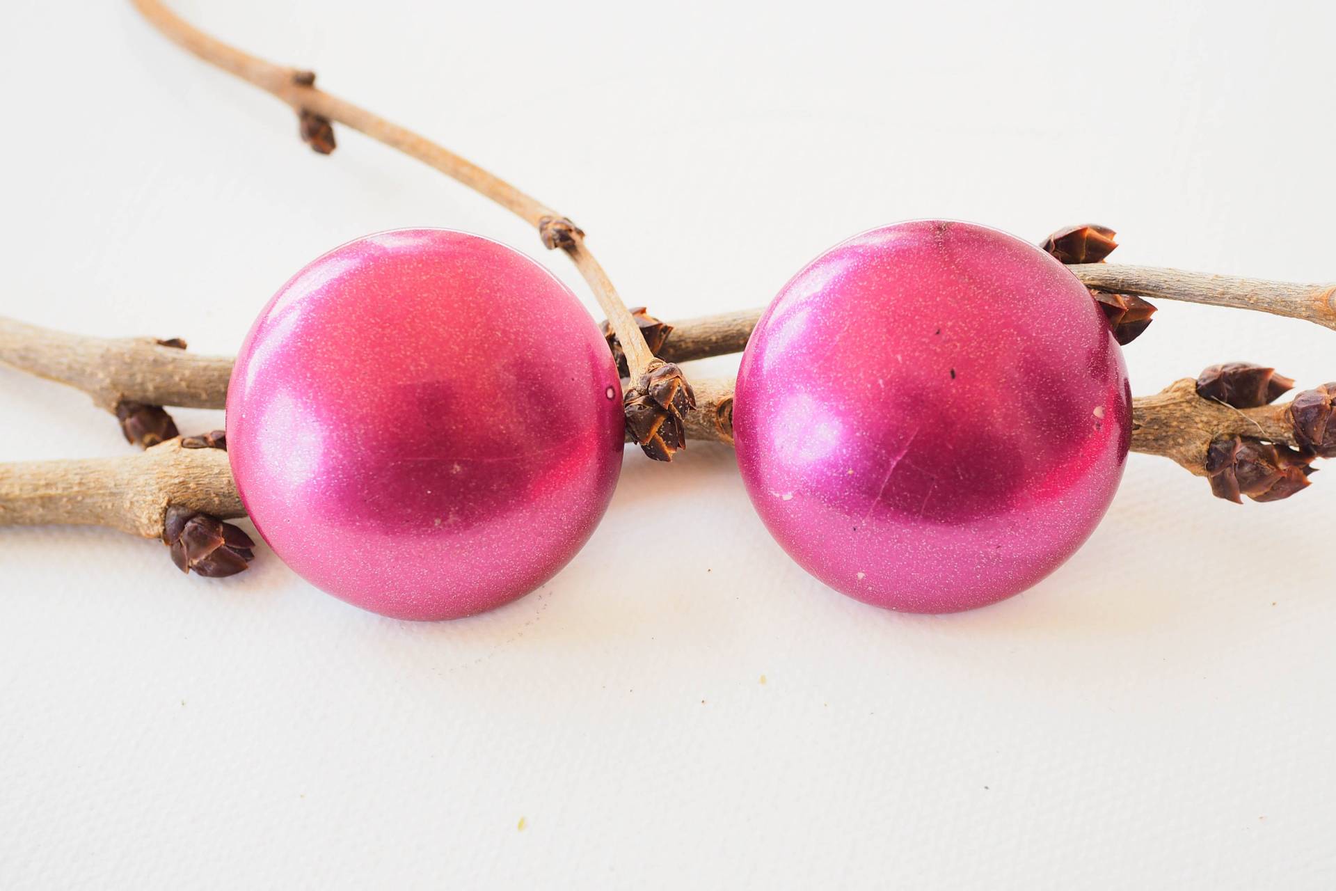 Vintage Plastik Ohrringe/ Schmuck/ 1980Er Jahre Retro 80Er Ohrstecker von hisandhervintage