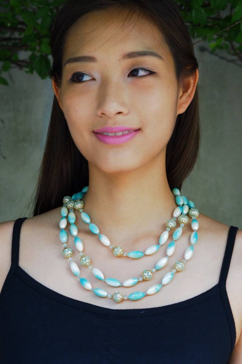 Vintage Schmuck/ Halskette/ 1960Er Jahre Perlenkette/ Retro Mid Century Antiker Schmuck von hisandhervintage