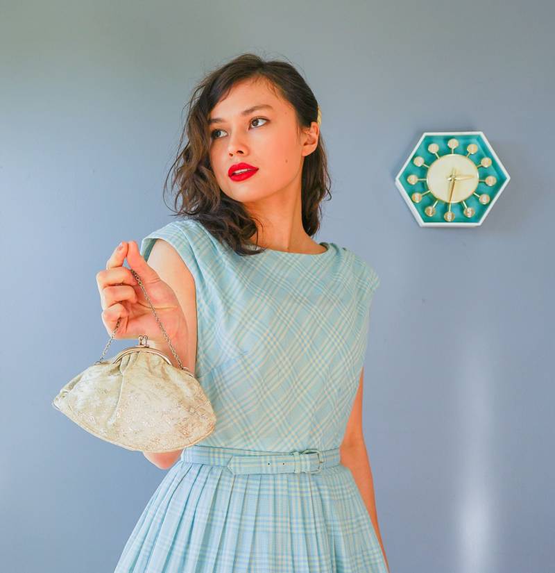 Vintage Brokat Gerahmte Geldbörse, 1950Er 60Er Jahre/ Geldbörse/ Handtasche/ Damentasche/ Tasche/ Abendtasche Vintage Brokat Gerahmte Geldbörse, 1950Er 60Er Jahre/ Geldbörse/ Handtasche/ Damentasche/ Tasche/ Abendtasche von hisandhervintage