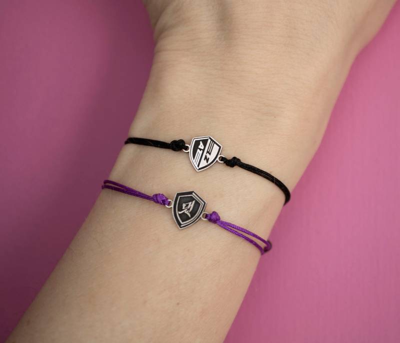 Ateez The Real Fever Epilogue Bettelarmbänder Unisex K-Pop Ateez Logo Symbol Sterlingsilber Charme, Schildkammlogo, Atiny von historiaoccultashop