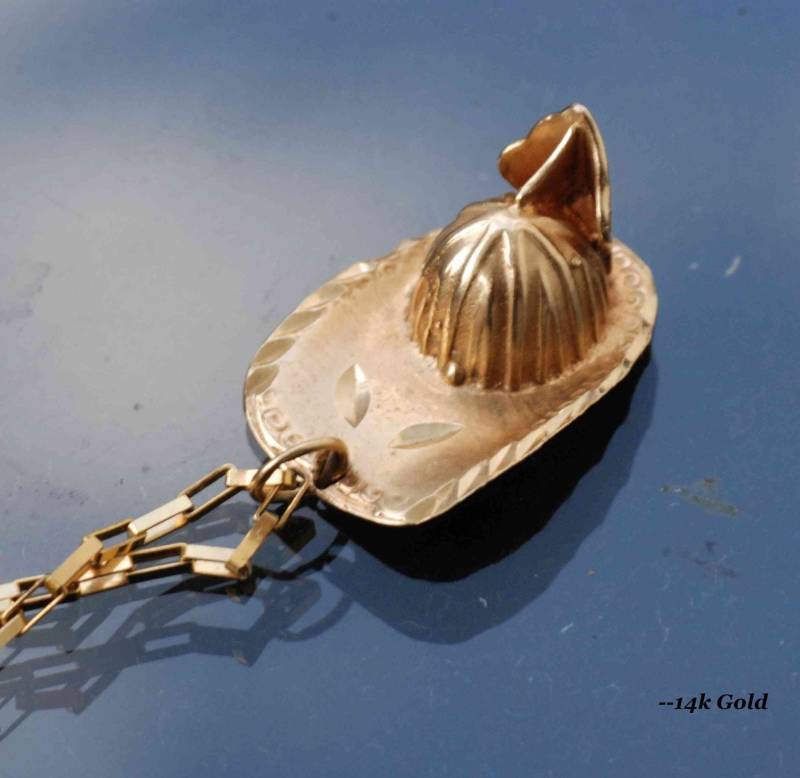 14K Massivgold Antike Legende Hua Mulan Knite Helm Charmestück - Seltenes Geschenk Speziell Für Sie Oder Ihn, Anhänger Charme von historymemorial