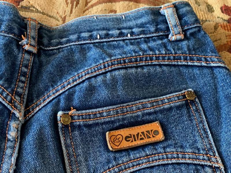 Vintage P.s. Gitano Jeans Größe 12 Kurze > 1970Er-80Er Blaue Jeanshose Hohe Taille, Gerades Bein, Perfekte Abnutzung Made in Japan von historyofagirl