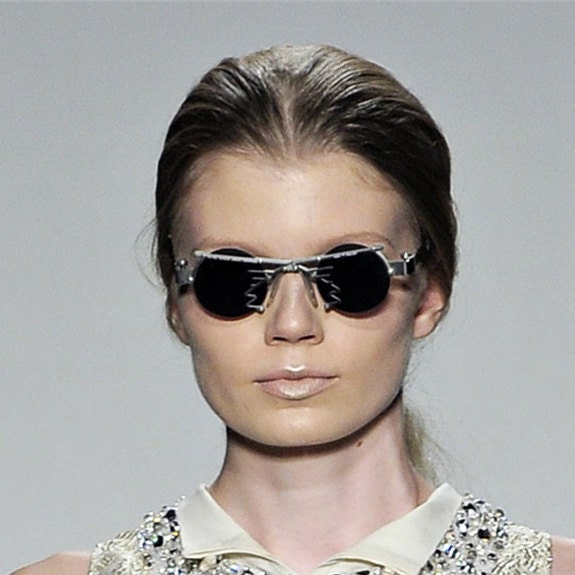 Runde Sonnenbrillen Steampunk Indutrie Handgefertigt in Silber Metall Goth Tragbare Kunst Edelstahl Ungewöhnliche Einzigartig von hitekdesigns