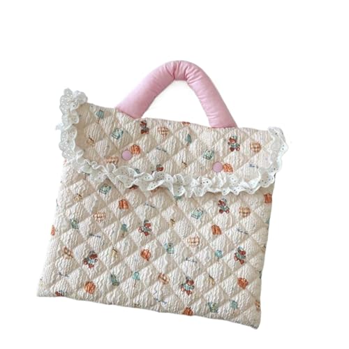 Charmante Girly Laptop-Aufbewahrung tasche, gedruckt mit Cartoon-und Spitzen dekor, Hochleistungs-Reise-Computer-Tasche von hiwhale